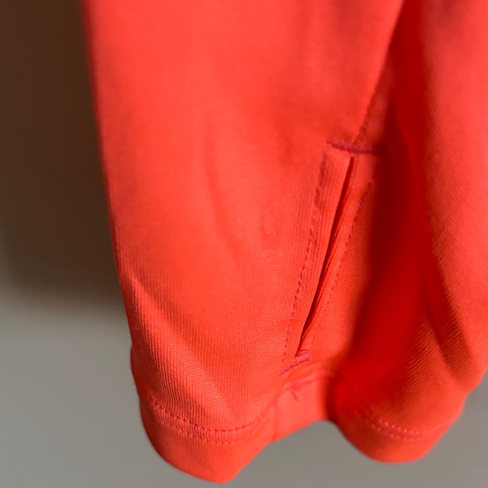 Under Armour Women's Neon Coral Long-Sleeve Quarter Zip - Picture 2 of 5